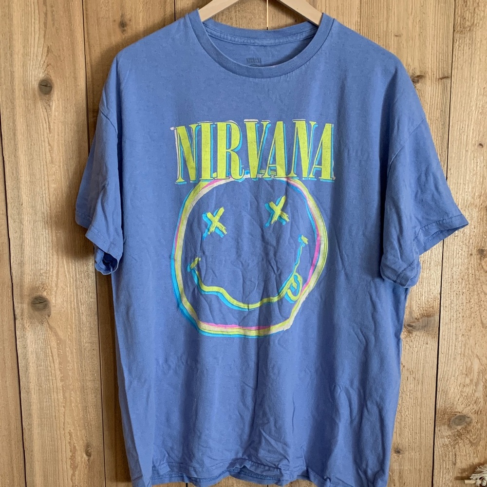 Blue Nirvana Graphic T-Shirt